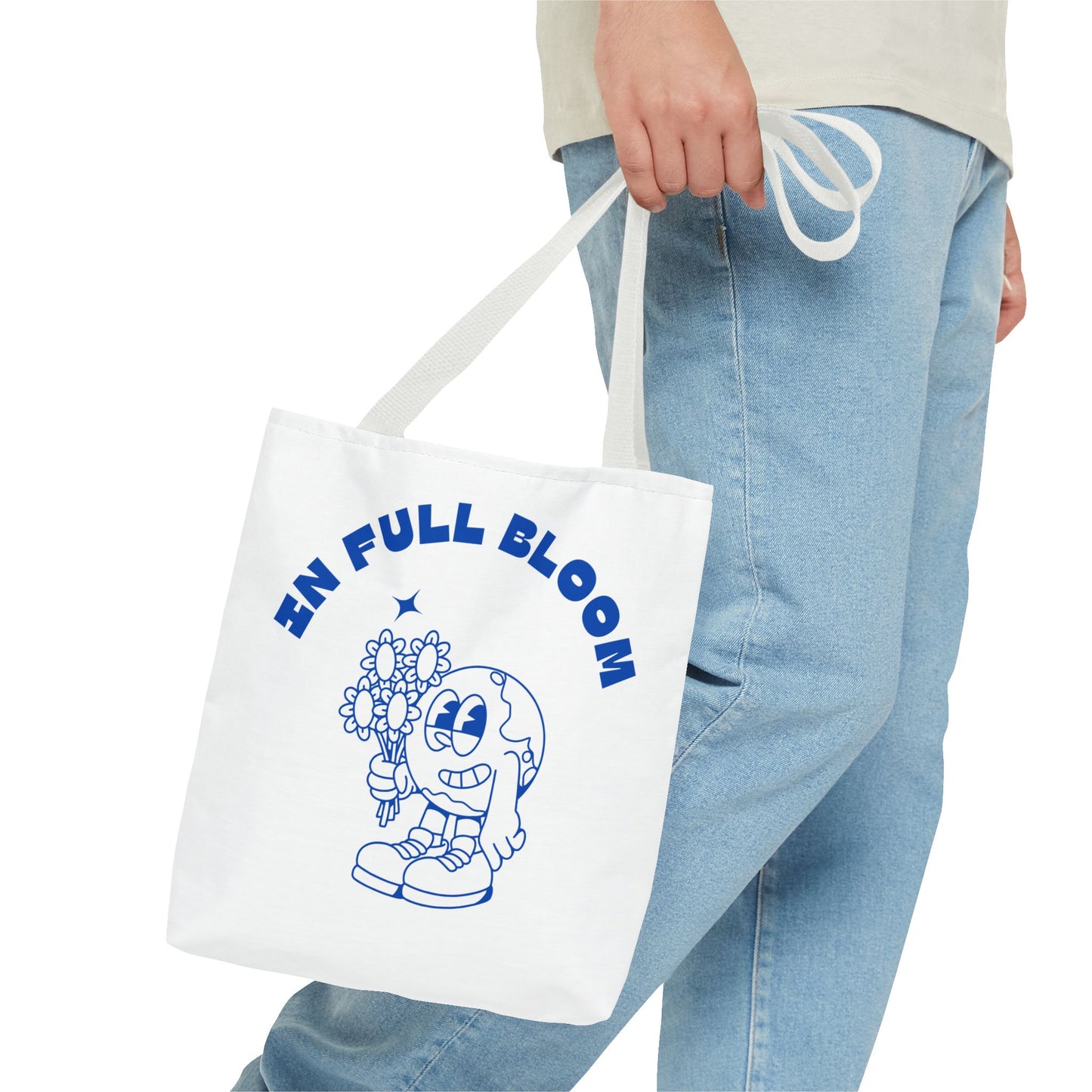 In Full Bloom Tote Bag - Cheerful Floral Design for Garden Lovers