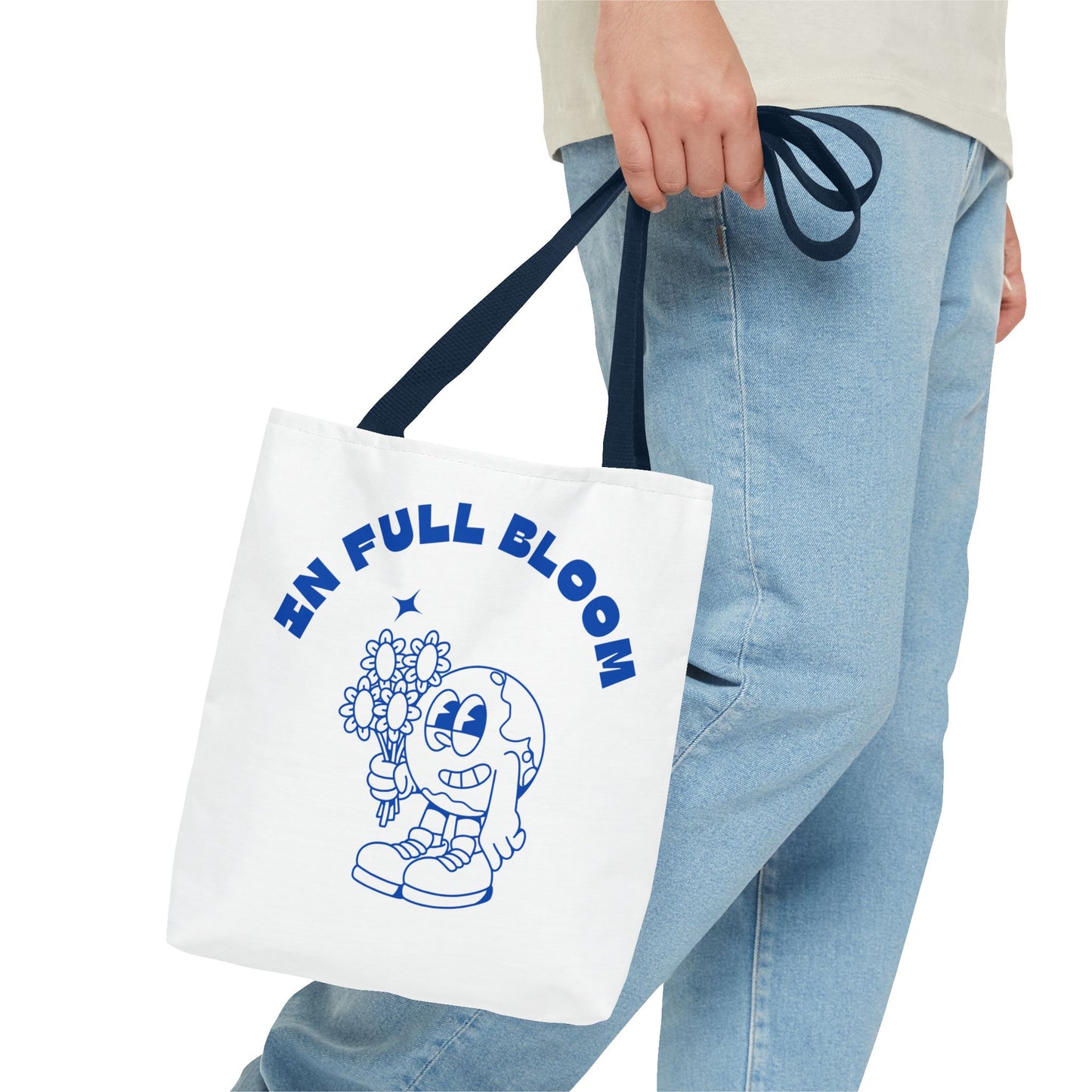 In Full Bloom Tote Bag - Cheerful Floral Design for Garden Lovers