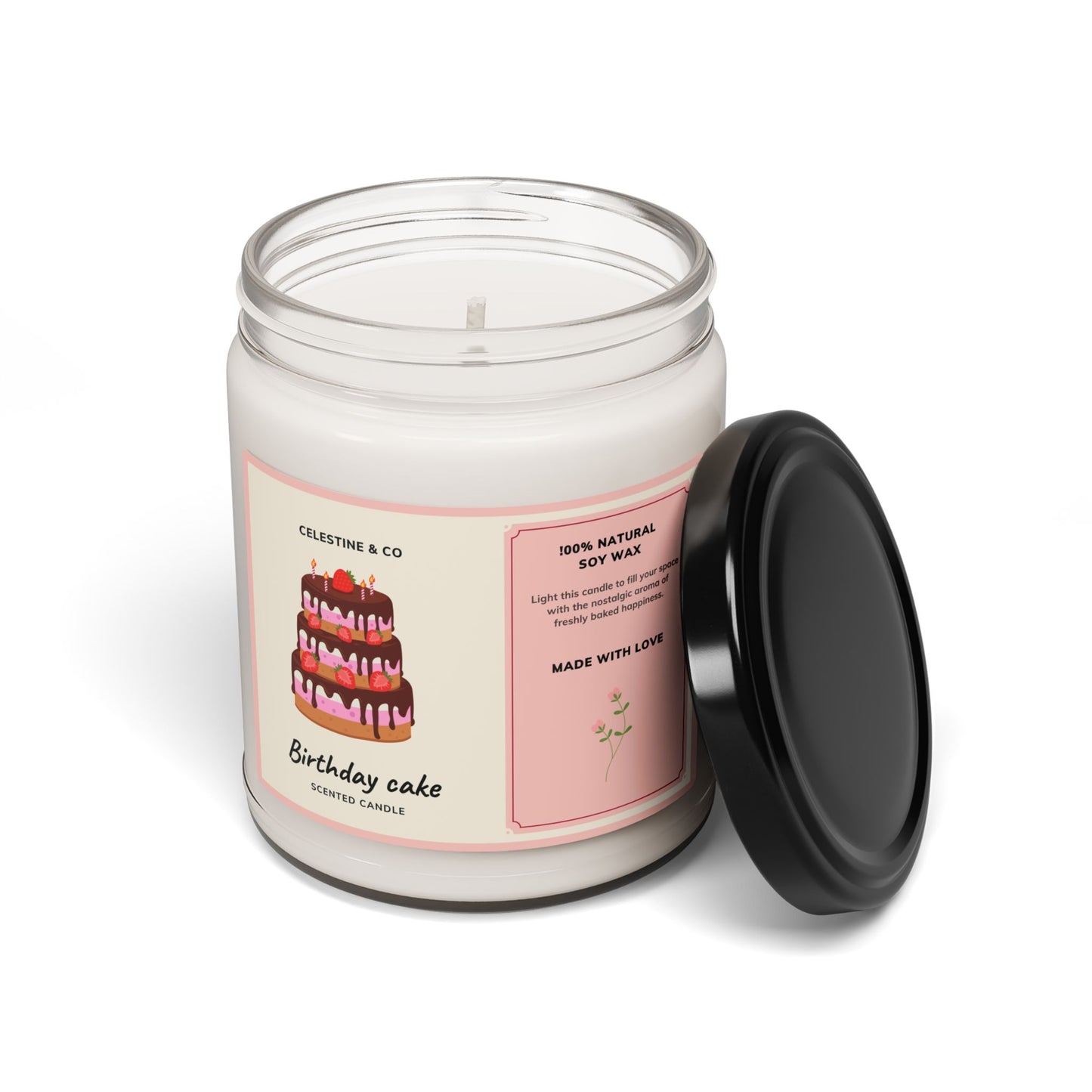 Birthday cake scented Candle, 9oz