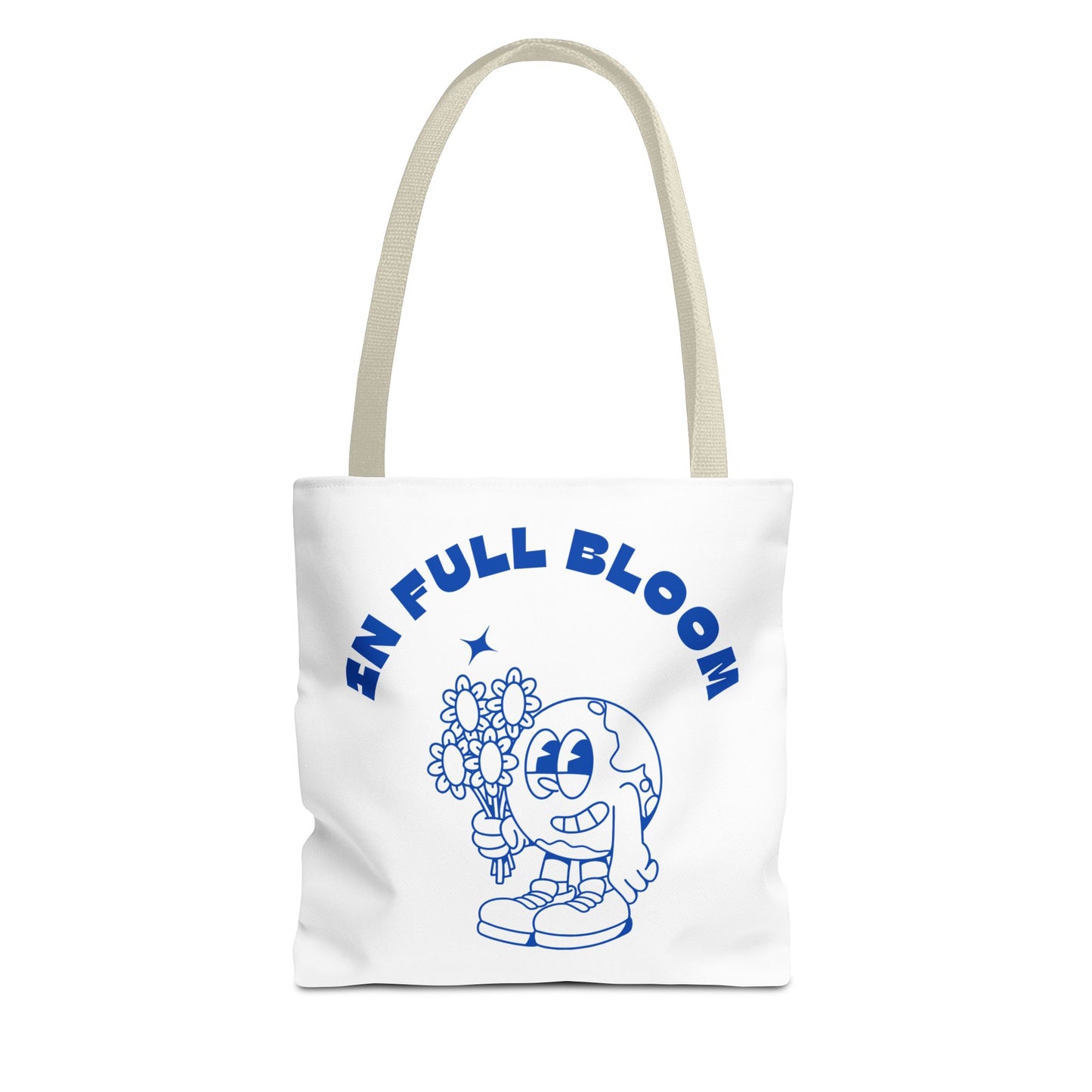 In Full Bloom Tote Bag - Cheerful Floral Design for Garden Lovers