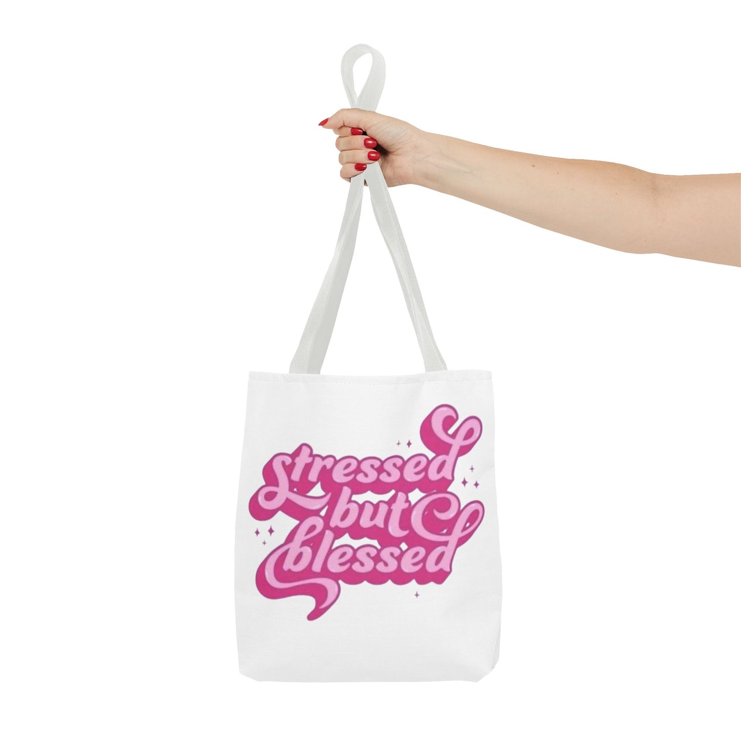 Stressed But Blessed Tote Bag - Stylish & Motivational Carry-All