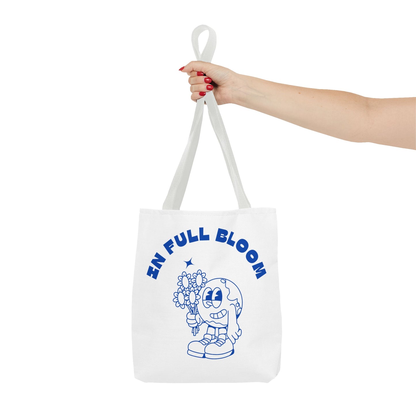 In Full Bloom Tote Bag - Cheerful Floral Design for Garden Lovers