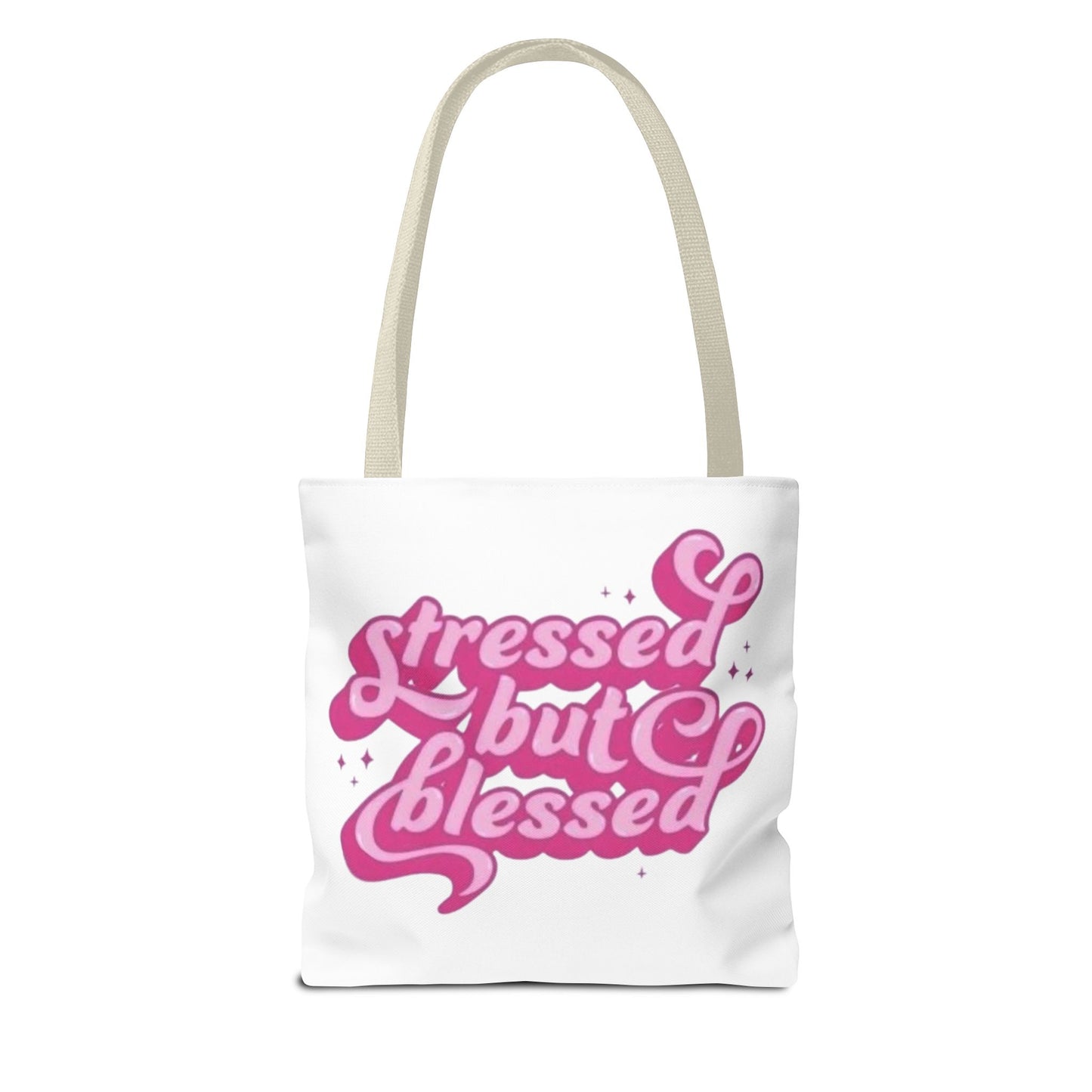 Stressed But Blessed Tote Bag - Stylish & Motivational Carry-All