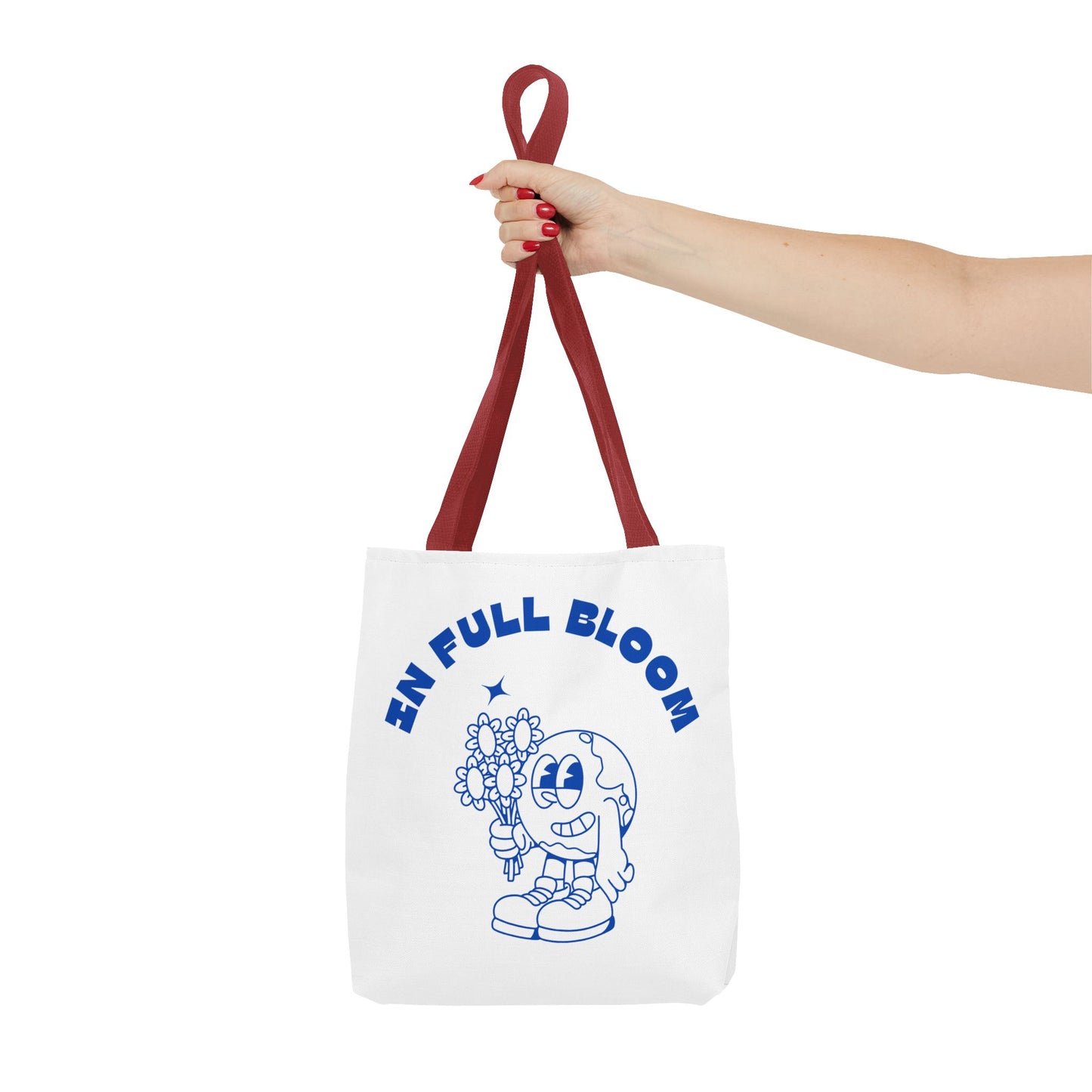 In Full Bloom Tote Bag - Cheerful Floral Design for Garden Lovers