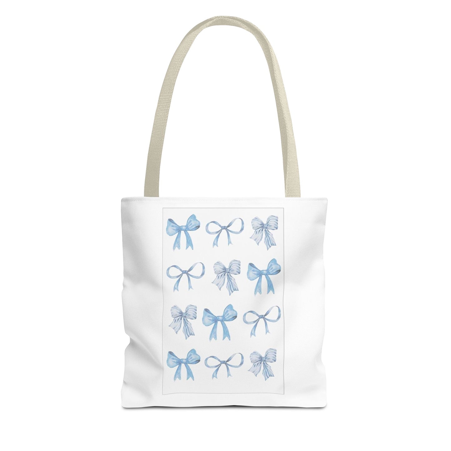 Chic Blue Bow Tote Bag - Stylish and Versatile Gift for Any Occasion