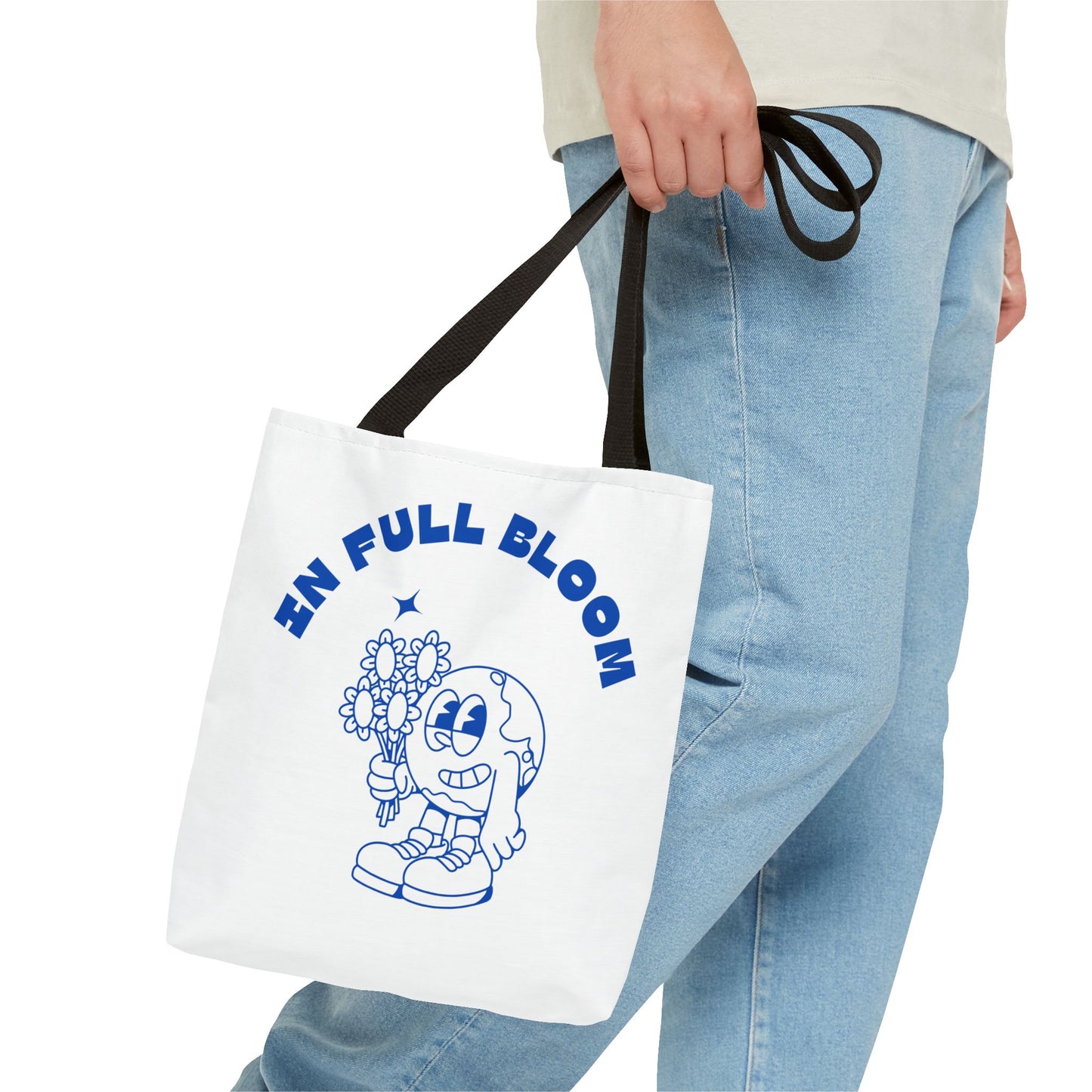 In Full Bloom Tote Bag - Cheerful Floral Design for Garden Lovers