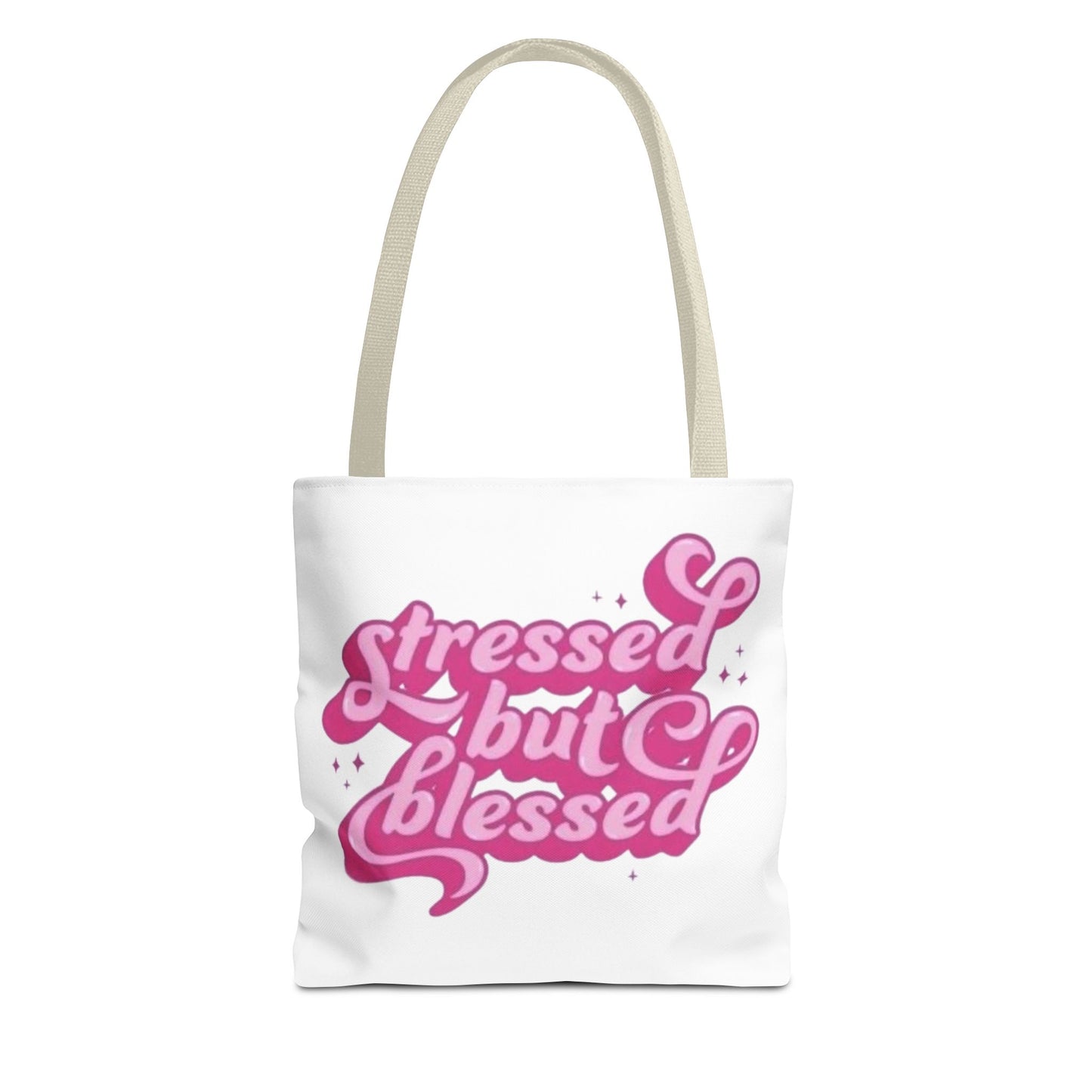 Stressed But Blessed Tote Bag - Stylish & Motivational Carry-All