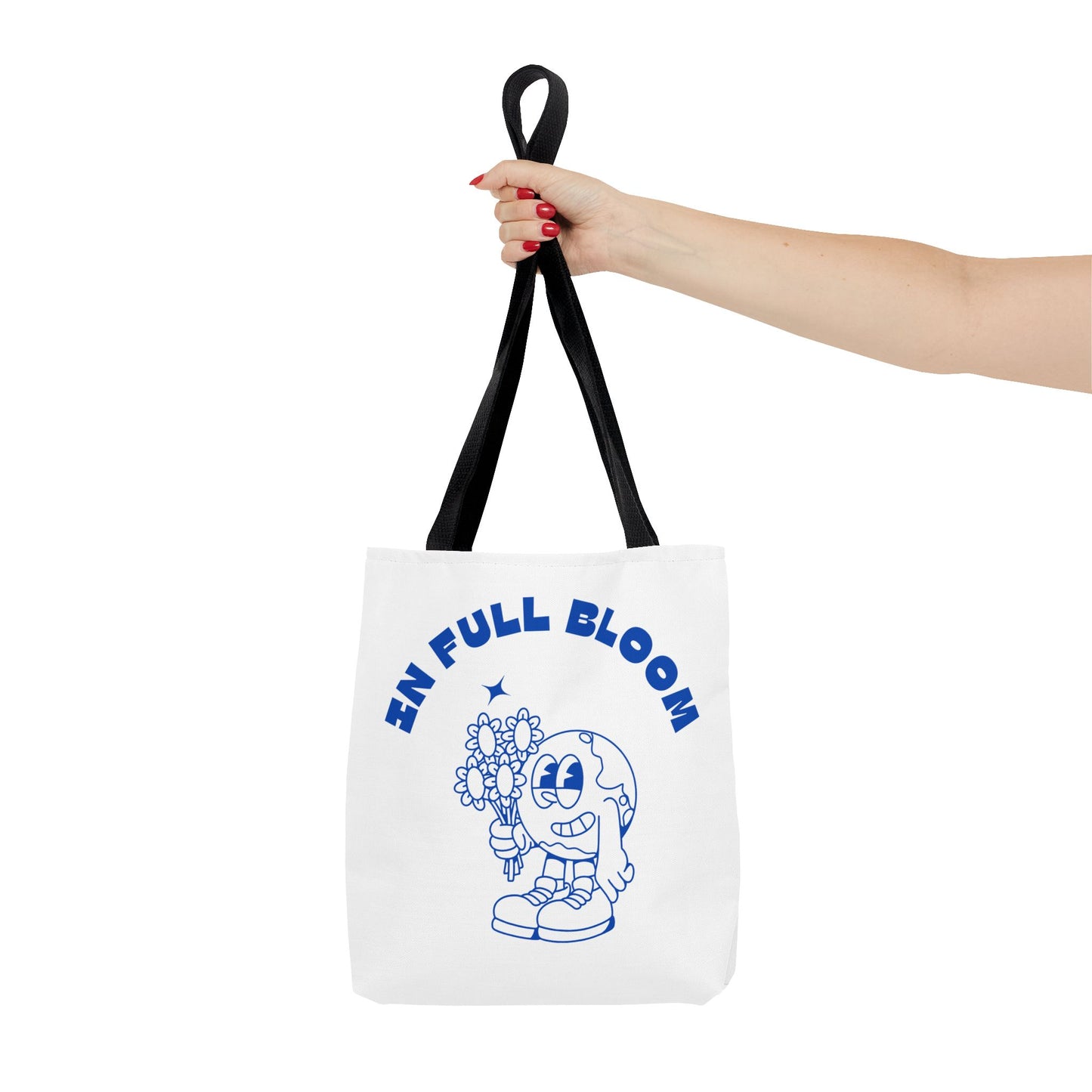 In Full Bloom Tote Bag - Cheerful Floral Design for Garden Lovers