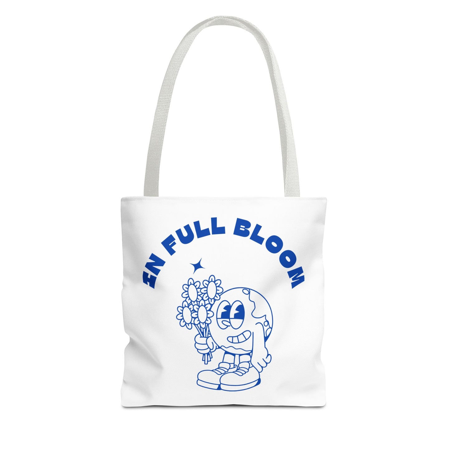 In Full Bloom Tote Bag - Cheerful Floral Design for Garden Lovers