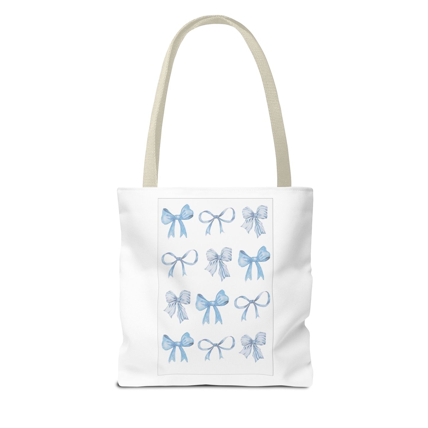 Chic Blue Bow Tote Bag - Stylish and Versatile Gift for Any Occasion