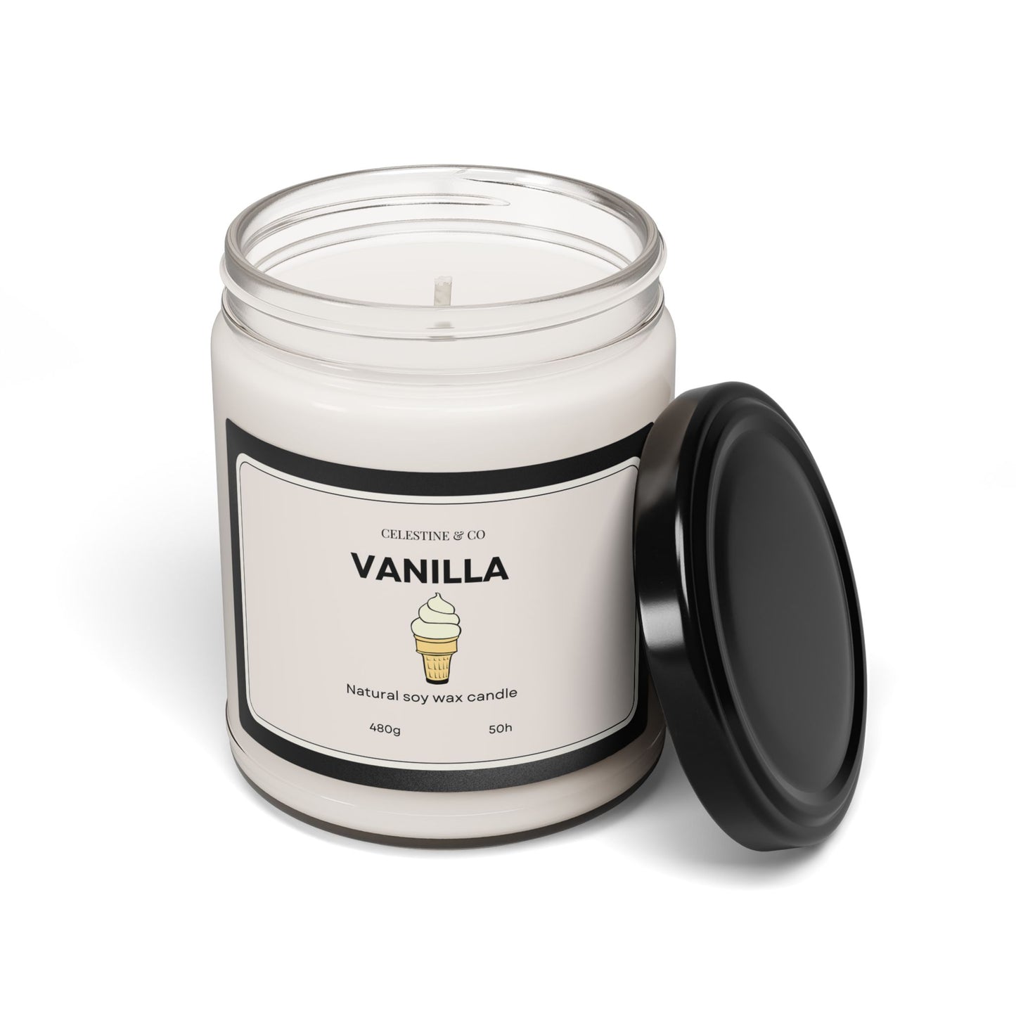 Vanilla Scented Soy Candle, 9oz