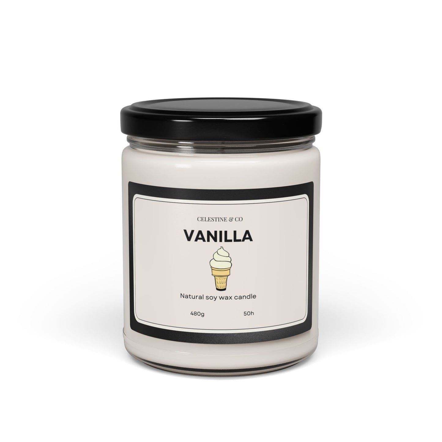 Vanilla Scented Soy Candle, 9oz