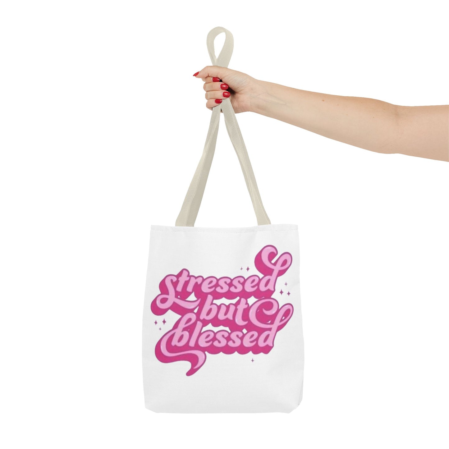 Stressed But Blessed Tote Bag - Stylish & Motivational Carry-All