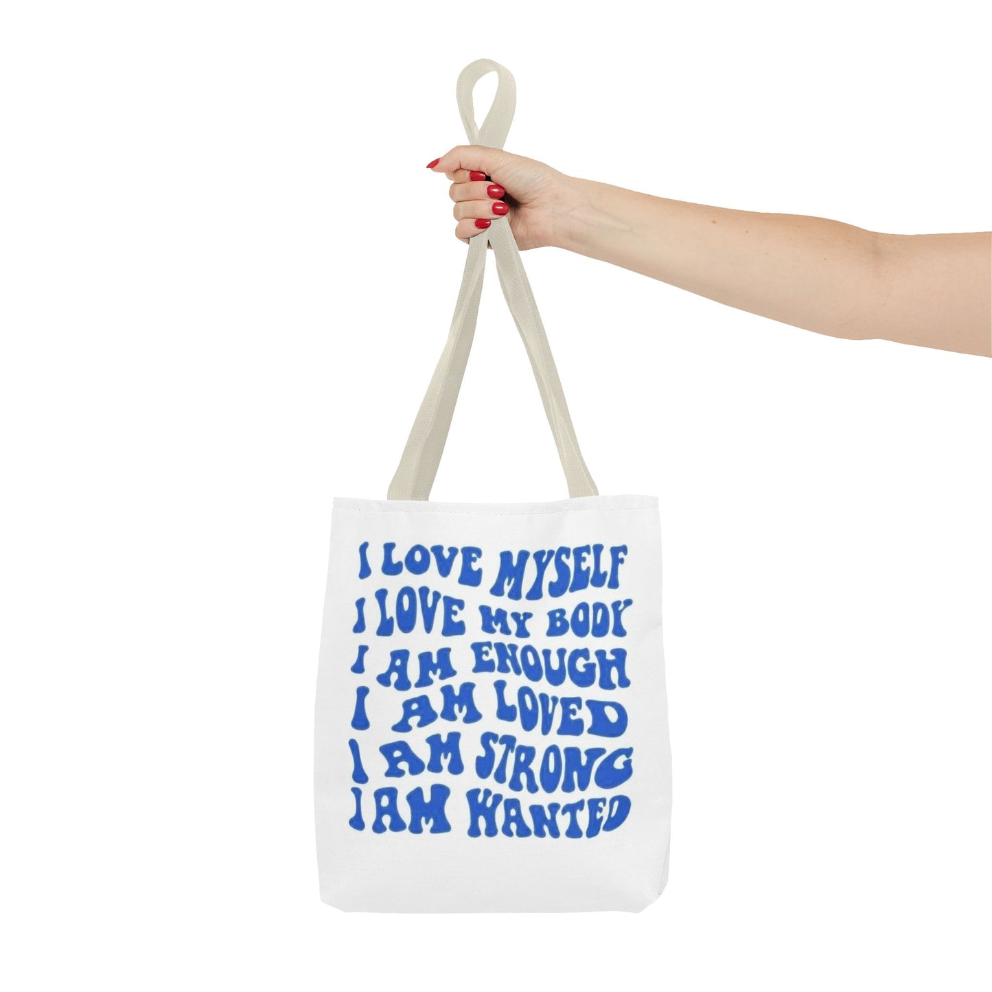 Empowering Tote Bag: Self-Love Affirmations | Canvas Carryall for Positive Vibes