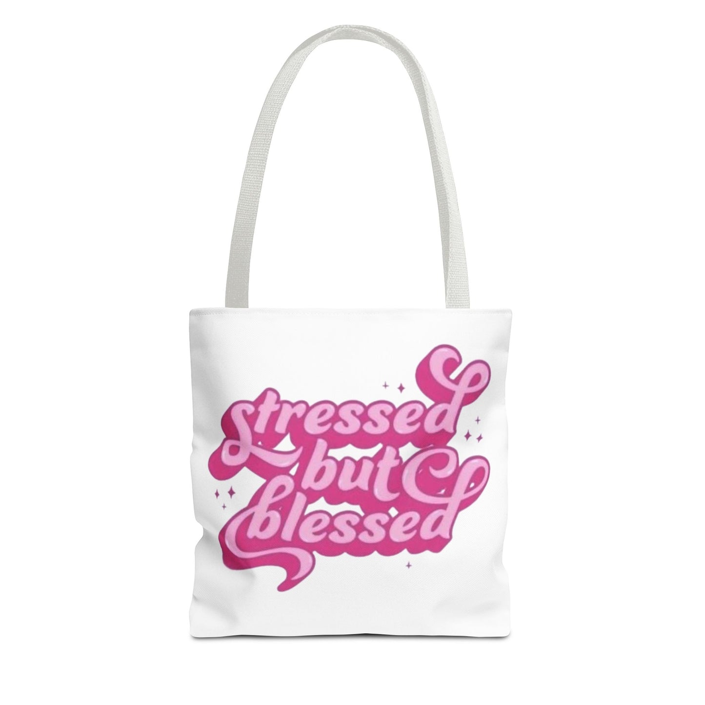 Stressed But Blessed Tote Bag - Stylish & Motivational Carry-All