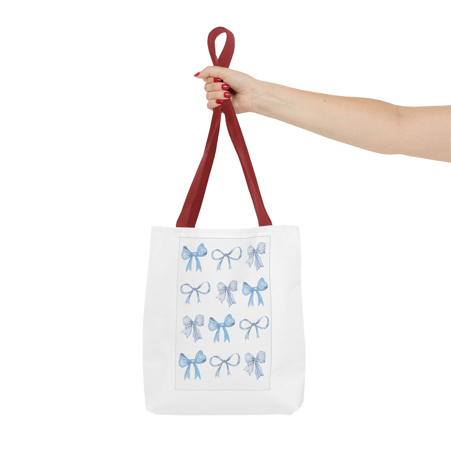 Chic Blue Bow Tote Bag - Stylish and Versatile Gift for Any Occasion