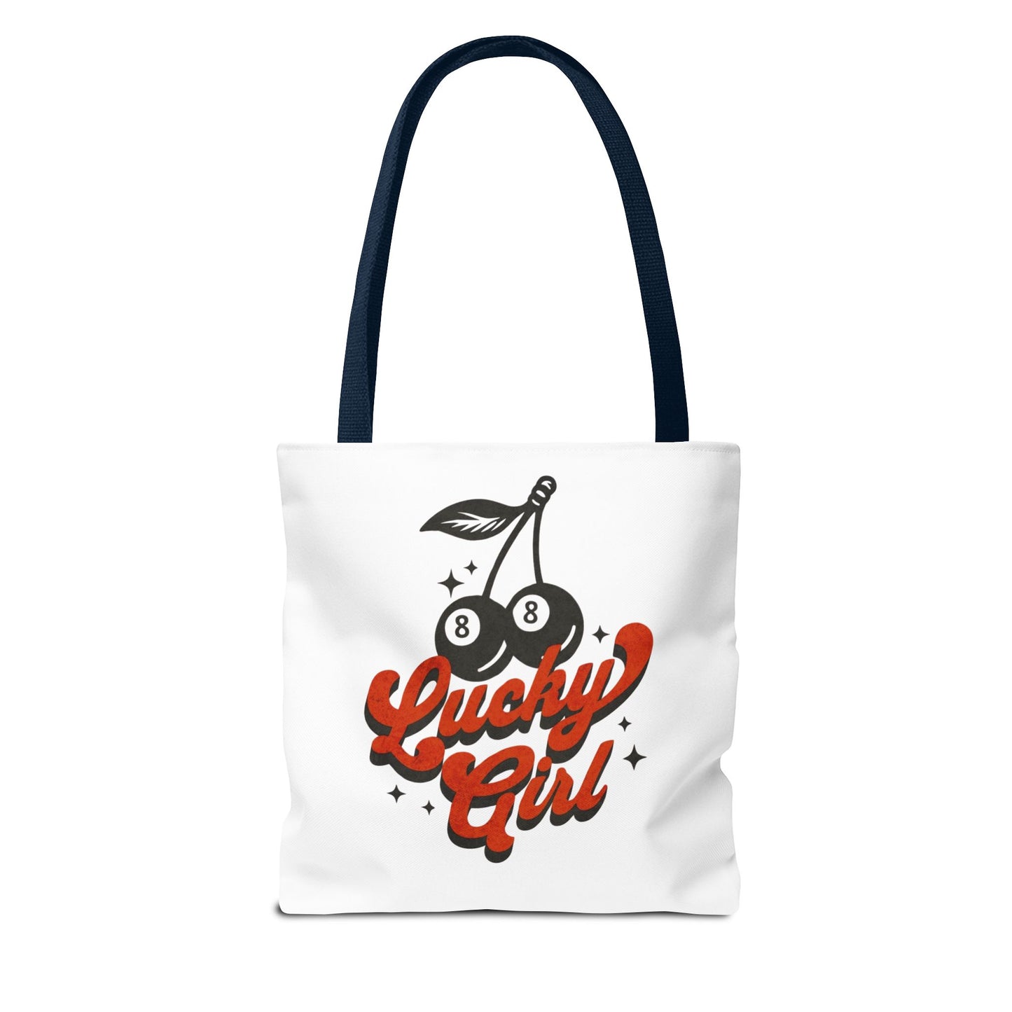 Lucky Girl Cherry Tote Bag - Cute Reusable Shopping Bag for Lucky Charms & Everyday Use