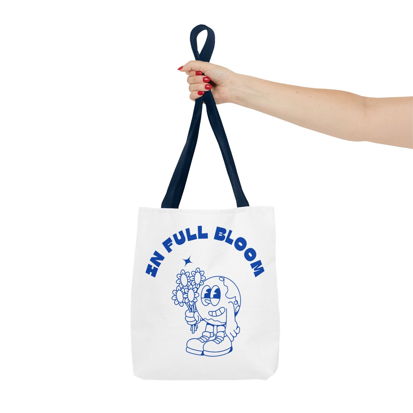 In Full Bloom Tote Bag - Cheerful Floral Design for Garden Lovers