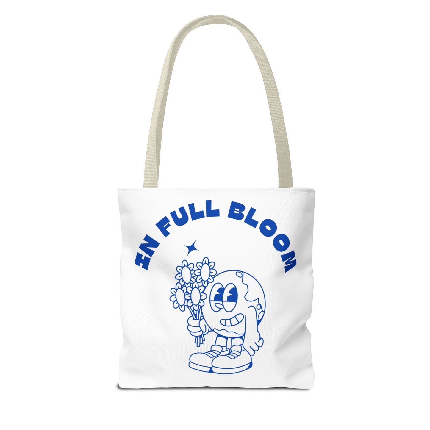 In Full Bloom Tote Bag - Cheerful Floral Design for Garden Lovers
