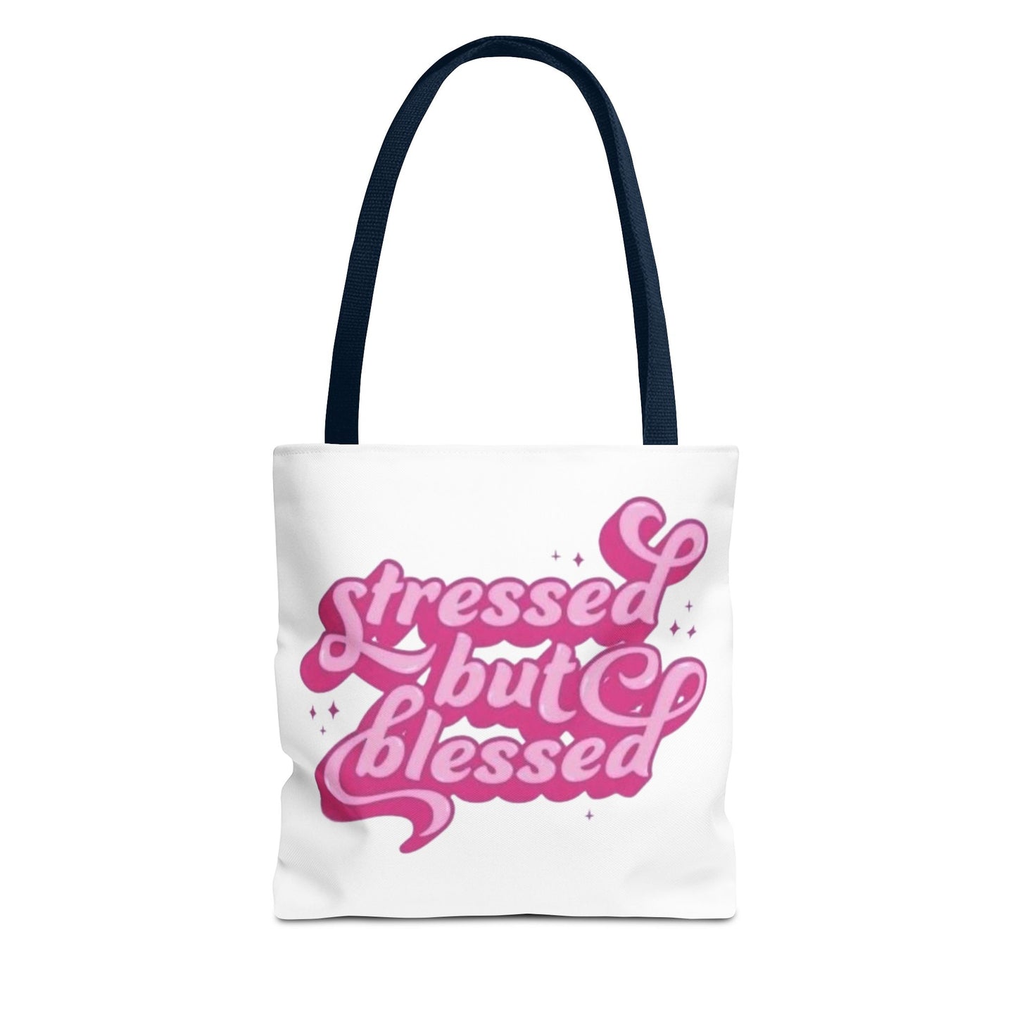 Stressed But Blessed Tote Bag - Stylish & Motivational Carry-All