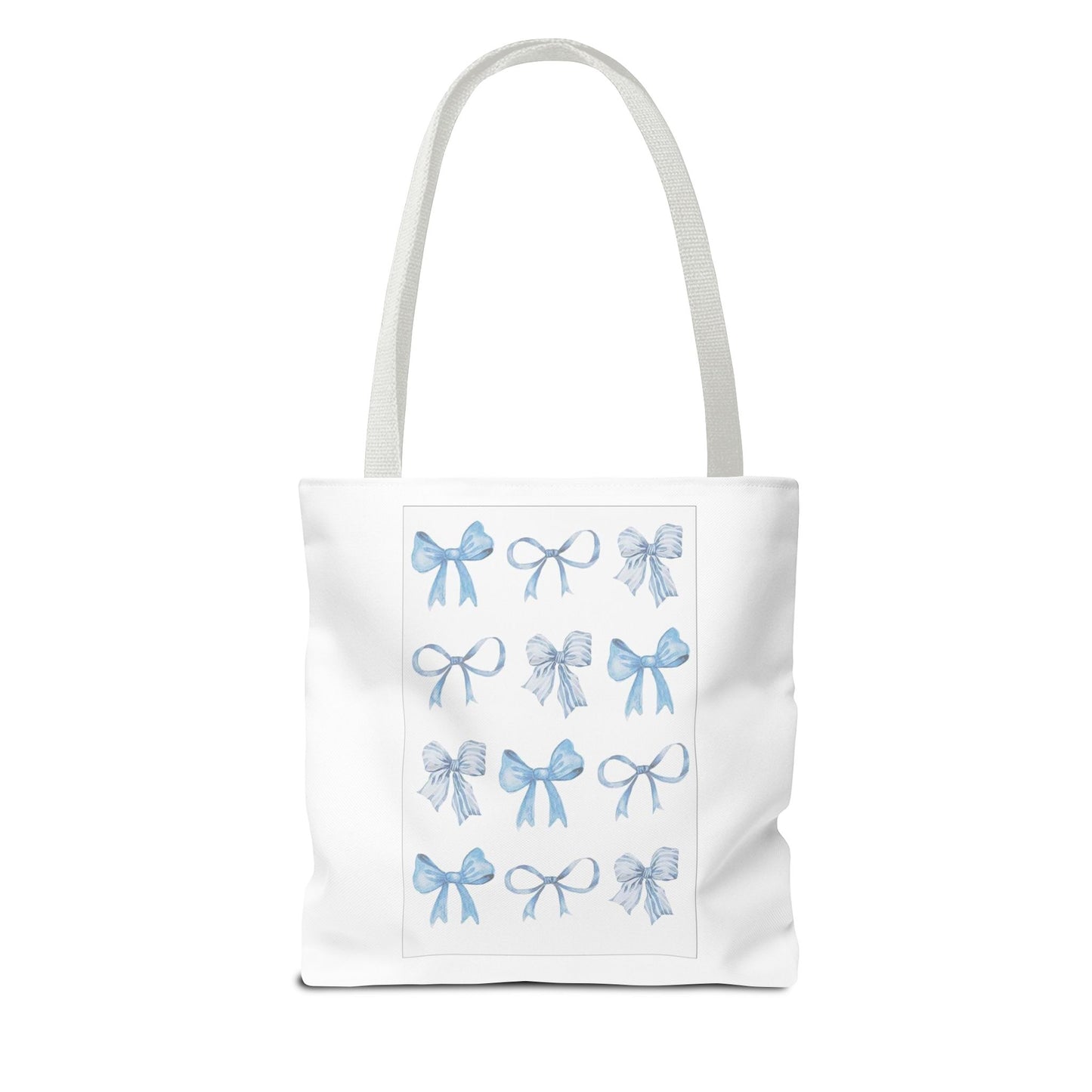 Chic Blue Bow Tote Bag - Stylish and Versatile Gift for Any Occasion