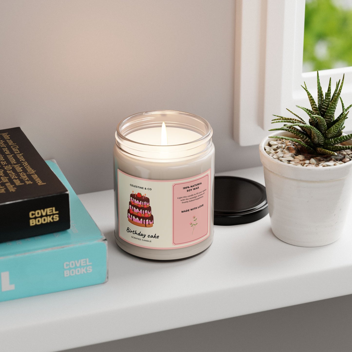 Birthday cake scented Candle, 9oz