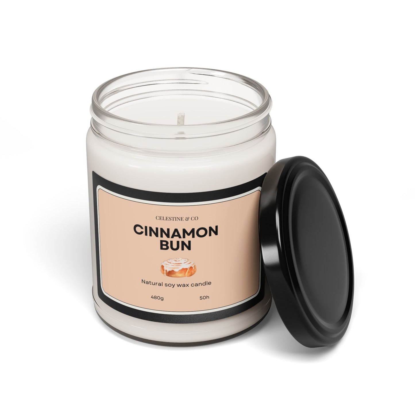 Cinnamon Bun scented Candle, 9oz