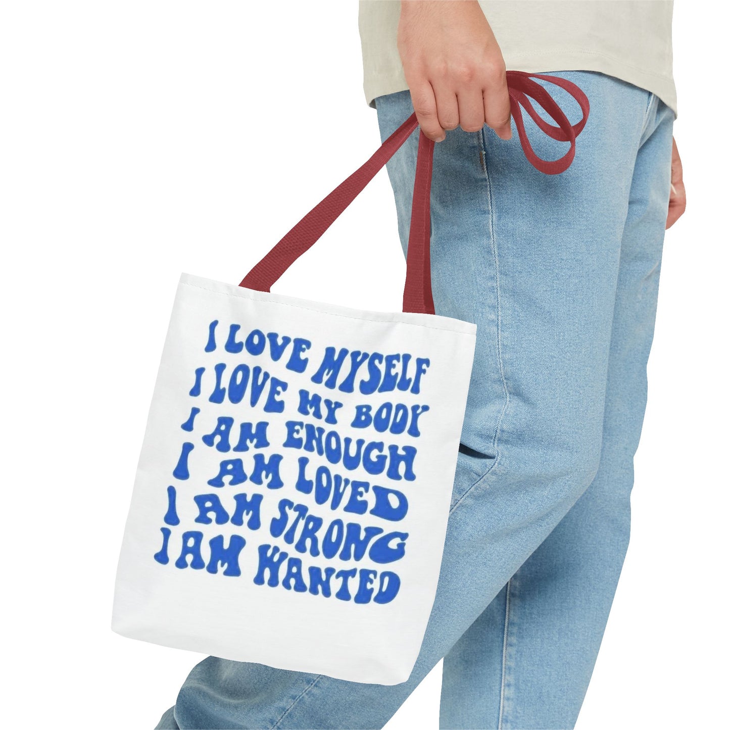 Empowering Tote Bag: Self-Love Affirmations | Canvas Carryall for Positive Vibes