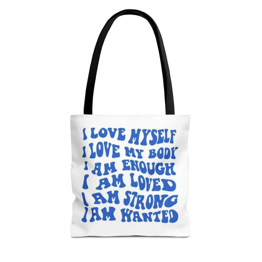 Empowering Tote Bag: Self-Love Affirmations | Canvas Carryall for Positive Vibes