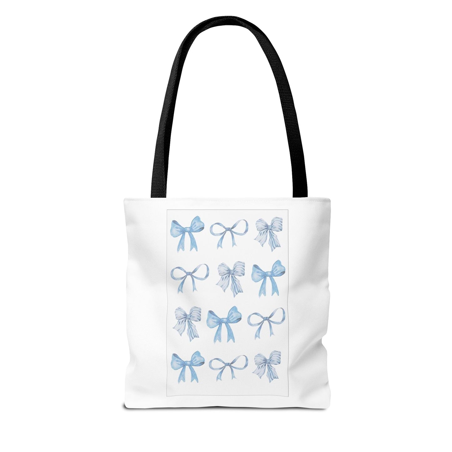 Chic Blue Bow Tote Bag - Stylish and Versatile Gift for Any Occasion