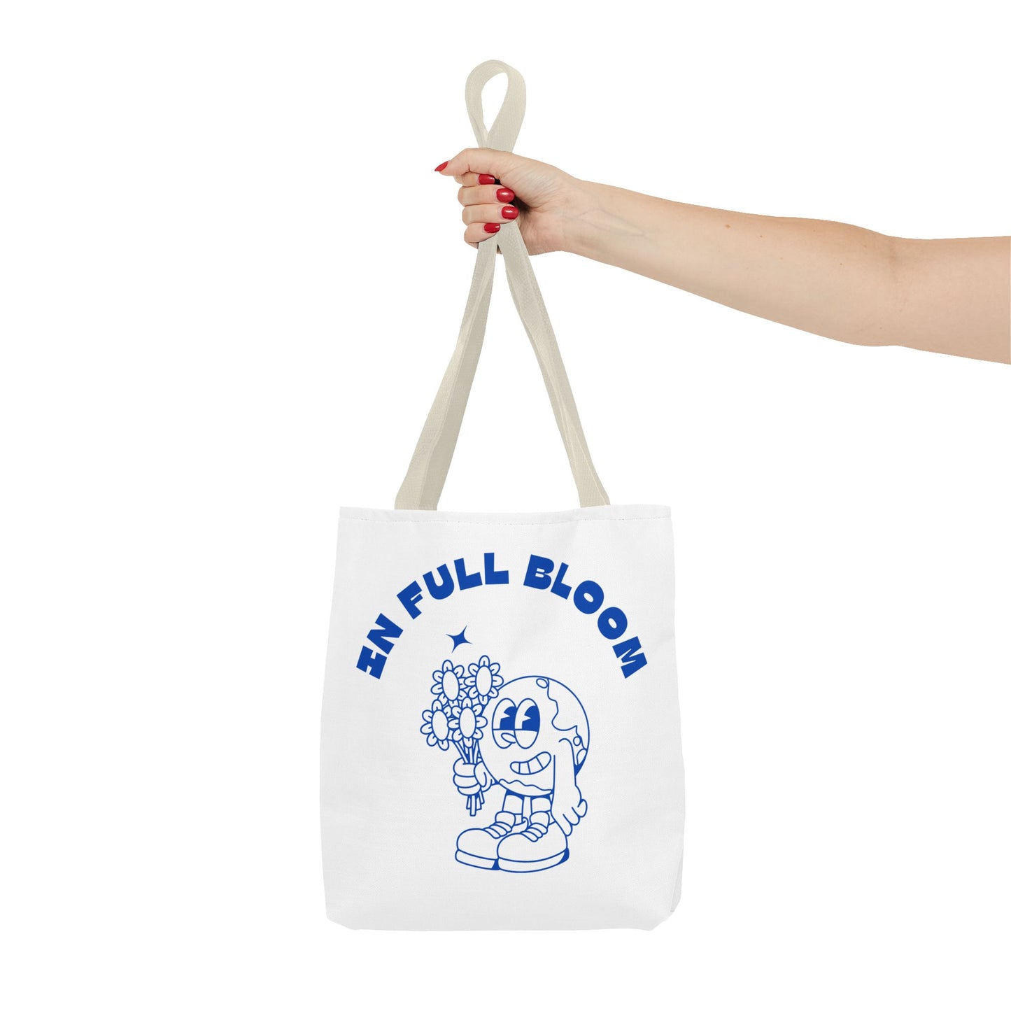 In Full Bloom Tote Bag - Cheerful Floral Design for Garden Lovers
