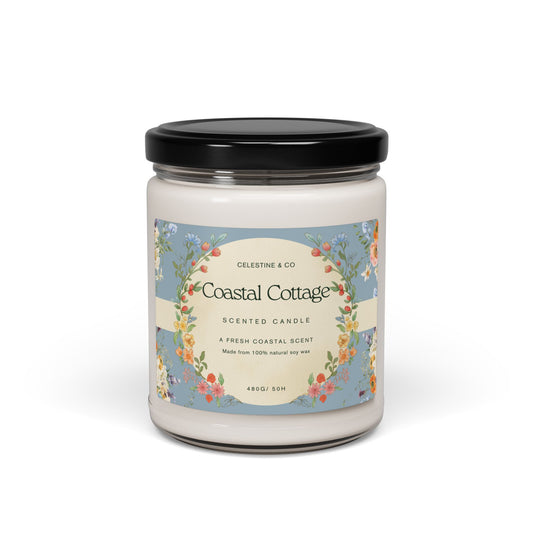 Coastal cottage scented Candle, 9oz