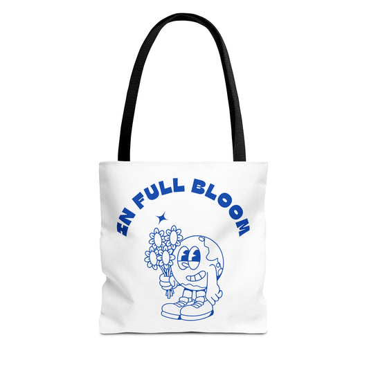 In Full Bloom Tote Bag - Cheerful Floral Design for Garden Lovers