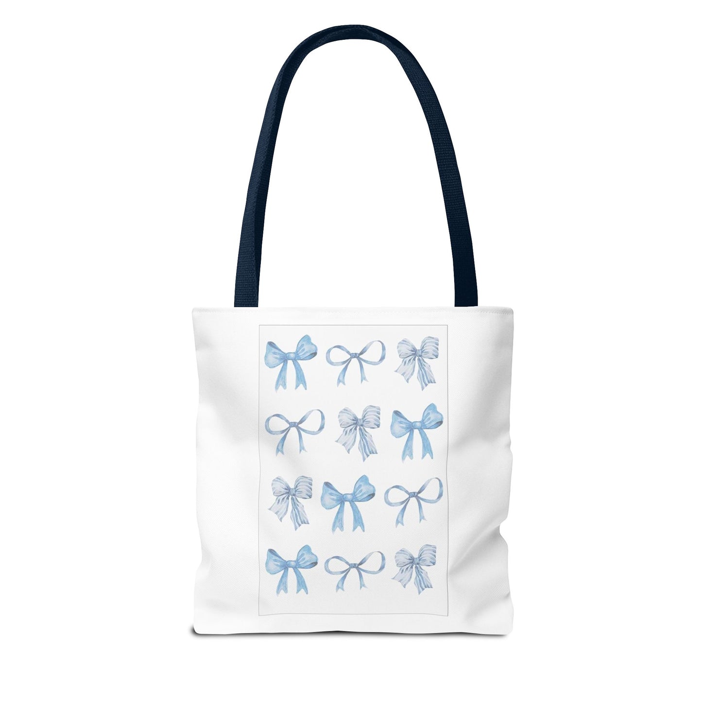 Chic Blue Bow Tote Bag - Stylish and Versatile Gift for Any Occasion