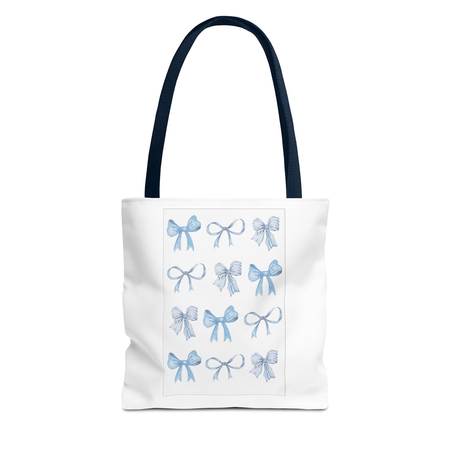Chic Blue Bow Tote Bag - Stylish and Versatile Gift for Any Occasion